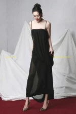 Đầm Dự Tiệc LaneJT Đen Voan Phom Ôm Quyến Rũ - Ảnh 3