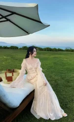 Đầm Maxi Voan Tay Phồng Linh_Phung - Sang Chảnh Dịu Dàng - Ảnh 2