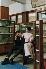 Áo Dài Cách Tân Mare Hồng Tay Phồng Phom Ôm Sang Trọng - Ảnh 3