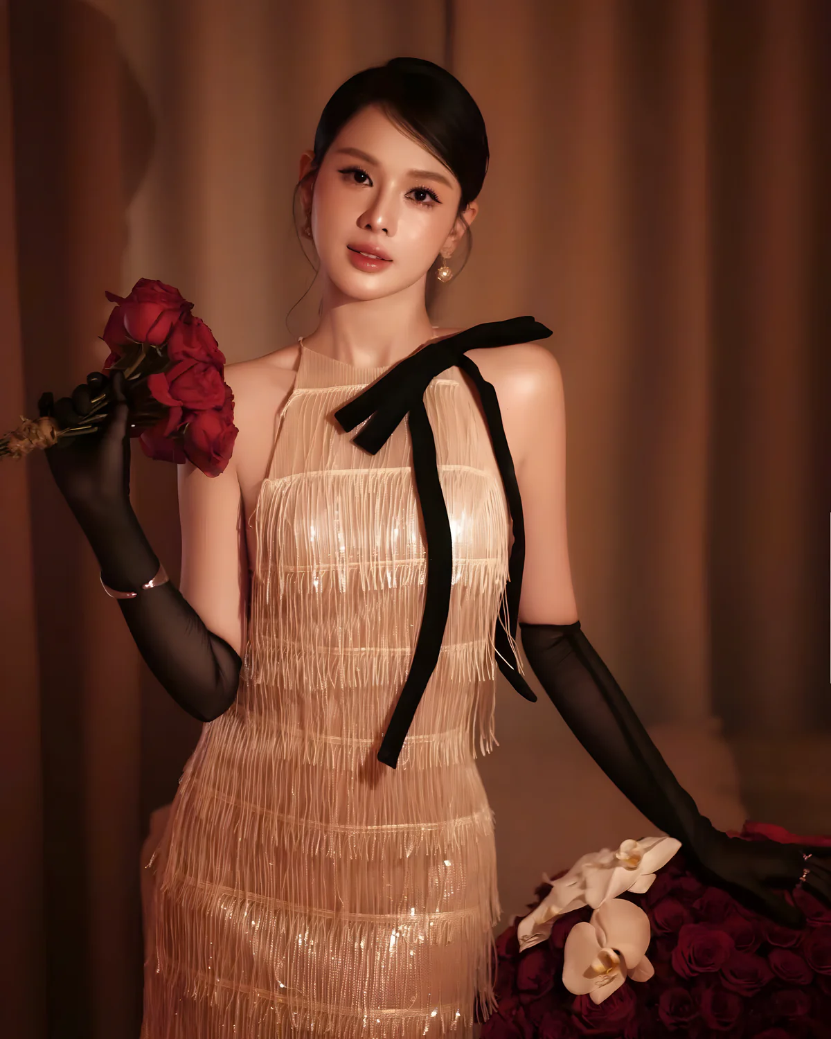 Beloved_6.jpg Beloved Size M - Đầm dự tiệc tua rua ánh kim quyến rũ