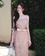 XY Bymyxy Size M - Đầm dự tiệc phom ôm đính hoa nổi