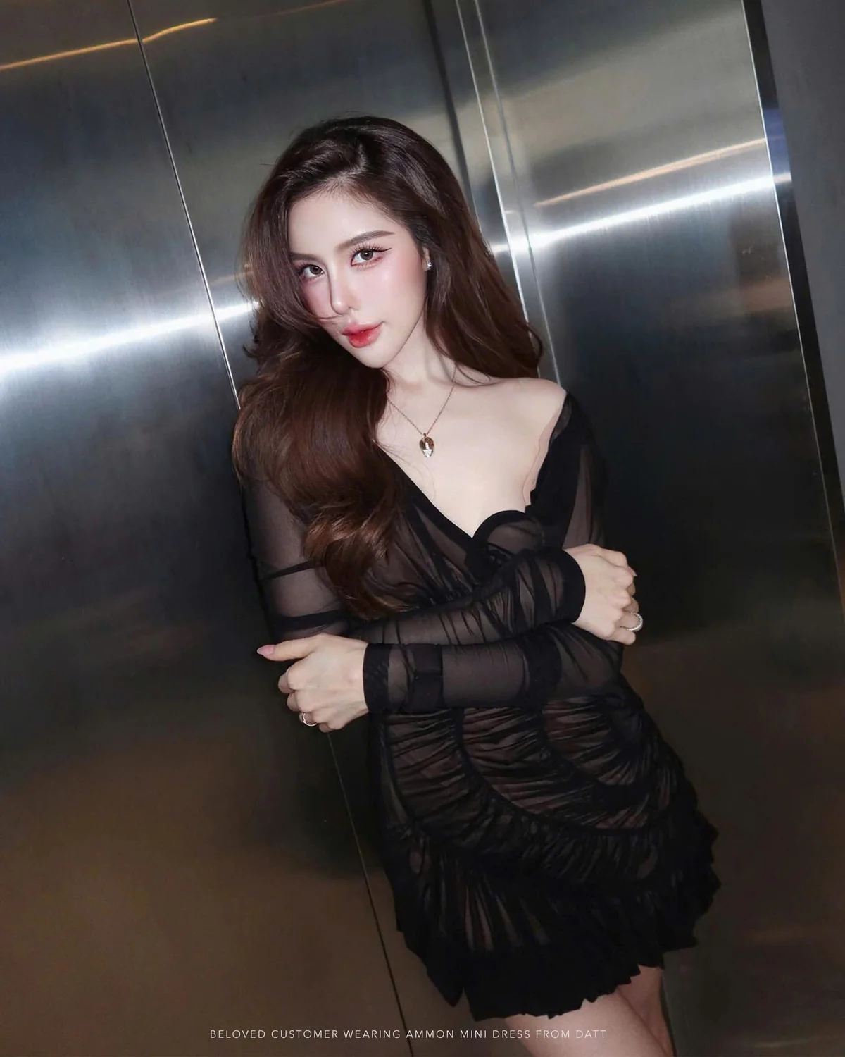 IMG_3360.JPG Datt Size S - Đầm body mini đen tay dài quyến rũ