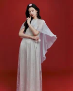 Ononmm Size M - Áo dài cách tân lụa xanh thướt tha