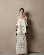 Beloved Size L - Đầm ren trắng dáng dài dự tiệc sang trọng