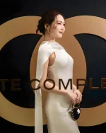 Huong Boutique Size L - Đầm Dạ Hội Trắng Tinh Tế Cho Thuê