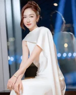 Huong Boutique Size L - Đầm Dạ Hội Trắng Tinh Tế Cho Thuê