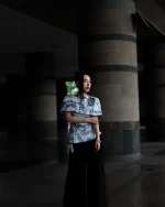 Keira Tong Size M - Set Áo dài cách tân họa tiết độc đáo