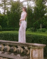 Ninensei Size XS - Đầm dạ hội dáng ôm đính đá sang trọng