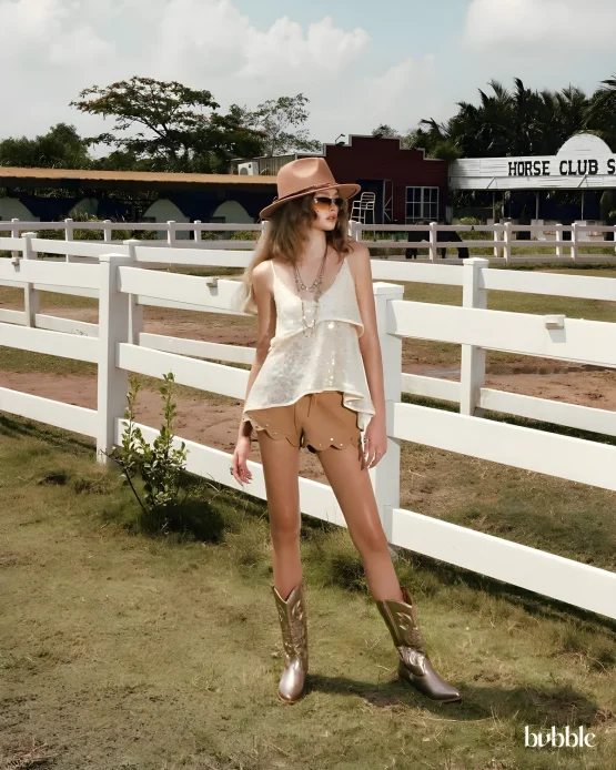 Bubble Size M - Set bộ ngắn sequin phong cách du mục