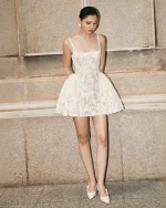 Huong Boutique Size M - Váy ren trắng xòe dự tiệc